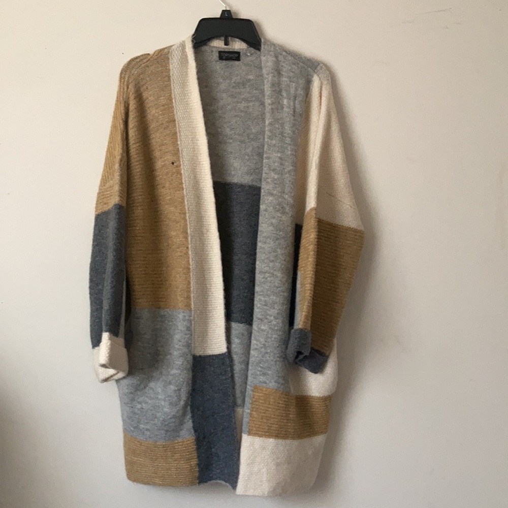 Topshop Patchwork Oversize Cardigan Sweaters - image 7